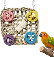 Parakeet Toys - Natural Colorful Bird Toys,Patio, Lawn & Garden Supplies for Cage Playground Standing Outdoor Aviary Home Patio Lawn Garden