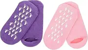 Gogogmee Moisturizing Socks 2 Pair Pack Socks for Women Essential Oil Gel Socks Spa Socks Foot Care Spa Socks