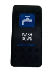 Carling Blue Lighted " Wash Down " Rocker Switch Cover
