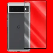 HD Tempered Glass Screen Protector Shock Absorbing Case Cover fit Google Pixel 6