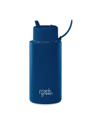 frank green Ceramic Reusable Bottle - 34oz 1,000ml - Deep Ocean