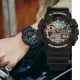 【CASIO 卡西歐】強悍鏽鐵 粗曠堅韌 大錶徑 雙顯系列 51.2mm(GA-100RC-1A)