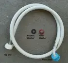 Washing Machine Inlet Hose for USA Valves: Whirlpool, Speedqueen, Maytag
