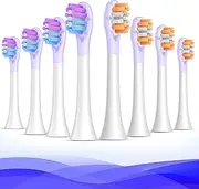 [AodoT] Replacement Toothbrush Heads - Compatible with Philips Sonicare Electric Toothbrushes & More Click - on Handles - 8 Pack