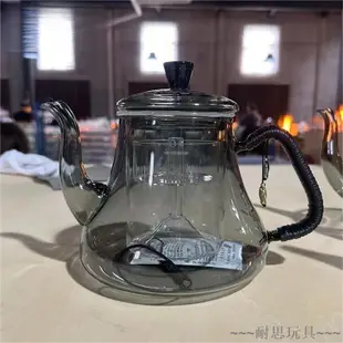 加厚耐熱 防爆玻璃茶壺 電陶爐專用煮茶器 家用大容量泡茶壺 玻璃蒸茶壺 煮茶壺