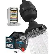 SparkPod High-Pressure Filtered Shower Head Silver Mildew-Resistant