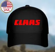 CLAAS Tractor Black Hat Baseball Cap Size S/M and L/XL