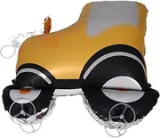 CLISPEED Tractor Balloon with Wheels Inflatable Vehicle Decoration for Birthday Party Realistic Sliding Design for Construction Theme Celebrations