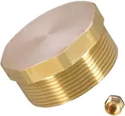 Thread Pipe Plug - Outer Hex Thread Socket Pipe Plugs - Water Pipe Plug, Blanking Plug Fitting, Portable Port Plug for Brass Socket Fitting Manifold Nut