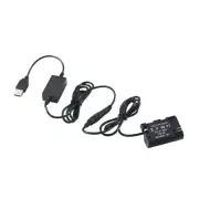DR-E6 DC Coupler LP-E6 Dummy Battery+USB Power Cable For Canon EOS 5D2 5D3 5D4