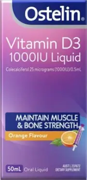 Vitamin D 1000IU Liquid - D3 for Bone Health + Immune Support - Helps boost