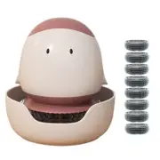 Dishwashing Brush with Soap Dispenser Cute Pot Brush Kitchen Brush4106