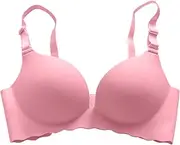 [Generic] Medium Support Sports Bras for Women Macaron Underwear Traceless Girl Bra Set Smooth No Underwire Gathered Upper Bracket Adjustable Bra Breathable Sports Bra