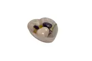 Crystal Wonderland Rose Quartz Heart Shaped Bowl Crystals and Jewelry Holder