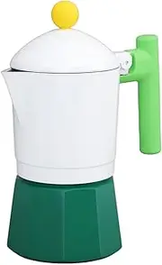 Moka Stove Coffee Maker, Italian Coffee Percolator Rich Flavors for Office (Green)