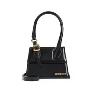 [Jacquemus] Jacquemus-Black Leather Le Chiquito Moyen Boucle Handbag-Donna OS OS