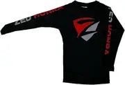 [Zed Honra] Youth Model 1" Rash Guard - Compression Shirt for Jujitsu, BJJ, No Gi, MMA Training | Long Sleeve | Small