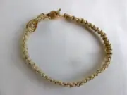 Anklet Natural Macrame Hemp Adjustable Unisex 10-12" Boho USA Seller New