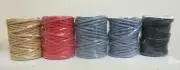New/Sealed: Lot of 5 Paper Capers Twisted Paper Rolls from Plaid