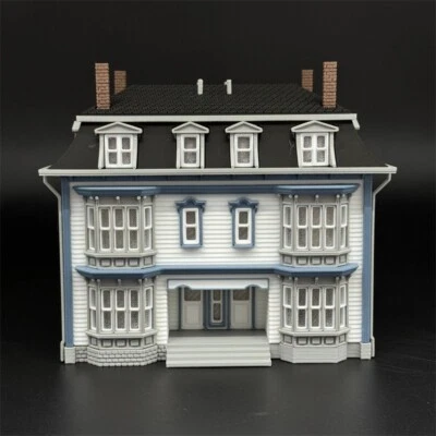 Fine 1/87 HO Scale Tenement Building Model Kit Modern Building Miniature Diorama