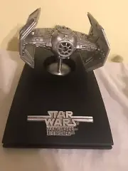 Rawcliffe Star Wars Darth Vader TIE Fighter Fine Pewter With Base 1993 Vintage