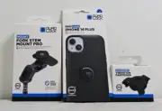 QUAD LOCK KIT iPHONE 14+ MAG Case, Dampener, FORK STEM Mount Pro *EXPRESS*