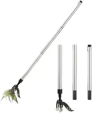 Weed Puller Tool, Stand Up Heavy Duty Weed Remover Tool - 2024 New 4-Claw Steel Head Design Weeding Tool Easily Remove Without Bending-Garden Hand Weeding Tool Smoothly Remove Weeds Without Kneeling