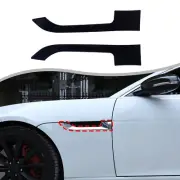 Gloss Black Side fender Vent Panel Trim stickers Fits Jaguar F-TYPE 2013-2022 (for: Jaguar)