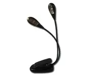 Clip on LED Book Lights, USB and AAA Battery Operated, Reading Lamp in Bed, 4 Brightness Levels, ideal for Bookworms, Piano Player, Kids, Travel