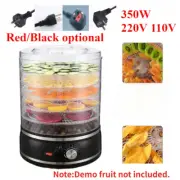 350W LCD 5 Trays Food Dehydrator 35-70℃ Jerky Maker Fruit Dehydrator Dryer Home