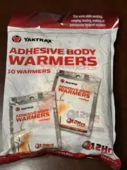 YakTrax Adhesive Body Warmer 10 Pack 12 Hours Pure Heat Air Activated Ships Free