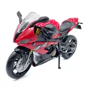 1:12 BMW S1000RR Motorcycle Model Diecast Toy Car for Boys Kids Gifts Adults Red