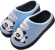 [Gaatpot] Winter Slippers Women Men Warm Plush Slippers Girls Boys Home Non-Slip Cartoon Panda Slippers