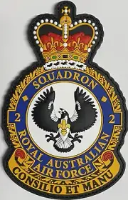 2 Squadron RAAF Crest *BRAND NEW* PVC Patch Australia