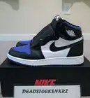 2020 Nike Air Jordan 1 Retro High OG Royal Toe GS 575441 041 GS Sizes