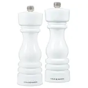 2pc Cole & Mason Durable London Salt and Pepper Mill Gift Set - White Gloss 18cm