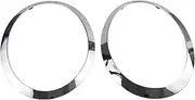 RLB-HILON Headlight Trim Ring Compatible with MINI Cooper F55 F56 F57 2014 2015 2016 2017 2018 2019 2020 2021 Year, 1Pair Chrome Headlight Bezel for Driver and Passenger Side
