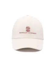 corduroy logo-embroidered baseball cap XL,L,M White