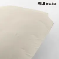 在飛比找momo購物網優惠-【MUJI 無印良品】柔舒水洗棉被套/S/淺米 150*21