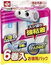 LEC Gekkoro S00004 Sugo Technique Cut, Streak, Strong Adhesive, 70 Circuits, Spare 6 Pieces (Carpet Cleaner)