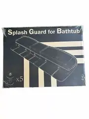 Splash Guard For Bathtub With Suction Cups. Kids/Toddlers Toy Shelf Caddy.