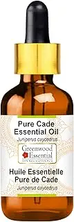Greenwood Essential Pure Cade Essential Oil (Juniperus oxycedrus) with Glass Dropper Steam Distilled for Personal Care 15ml (0.50oz)