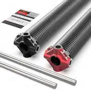 Garage Door Torsion Springs 2" Pair Non-Slip Winding Bars Coated a Minimum