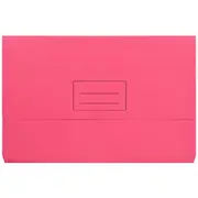 J.Burrows Recycled Foolscap Document Wallet 220gsm Pink