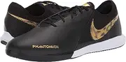 [Nike] Men's Phantom VSN Academy IC Black/Metallic Vivid Gold 10 D US