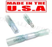 (50) 3M BLUE HEAT SHRINK BULLET WIRE CONNECTORS SPADES 16-14 GAUGE TERMINALS USA