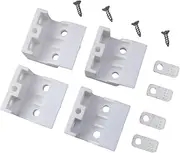 OZXNO 4 Pcs Venetian Blinds Bracket Headrail Support Bracket Clip Wide Beam Folding Blinds Support Frame ( White, 36 X 33 X 21.5 mm)