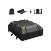 Costway 595L Car Roof Bag Waterproof Rooftop Cargo Carrier w/Non-slip Mat Storage Bag Coded Lock