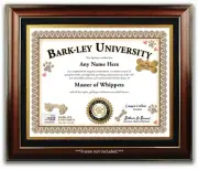 Whippet PERSONALIZED CERTIFICATE Diploma - Dog Tag Rope Toy - Trainer Lover GIFT