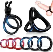 Silicone Cock Rings Penis Ring for Men - Cock Rings Male Sex Toys for Longer Erection, Mens Sex Toys Erection Ring Cockring Adult Toys for Gay Mens Sex, Male Sex Toy Pleasure Ring for Couples